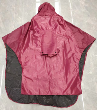 多色男款女款户外运动电动车雨披双人电车雨披详情2