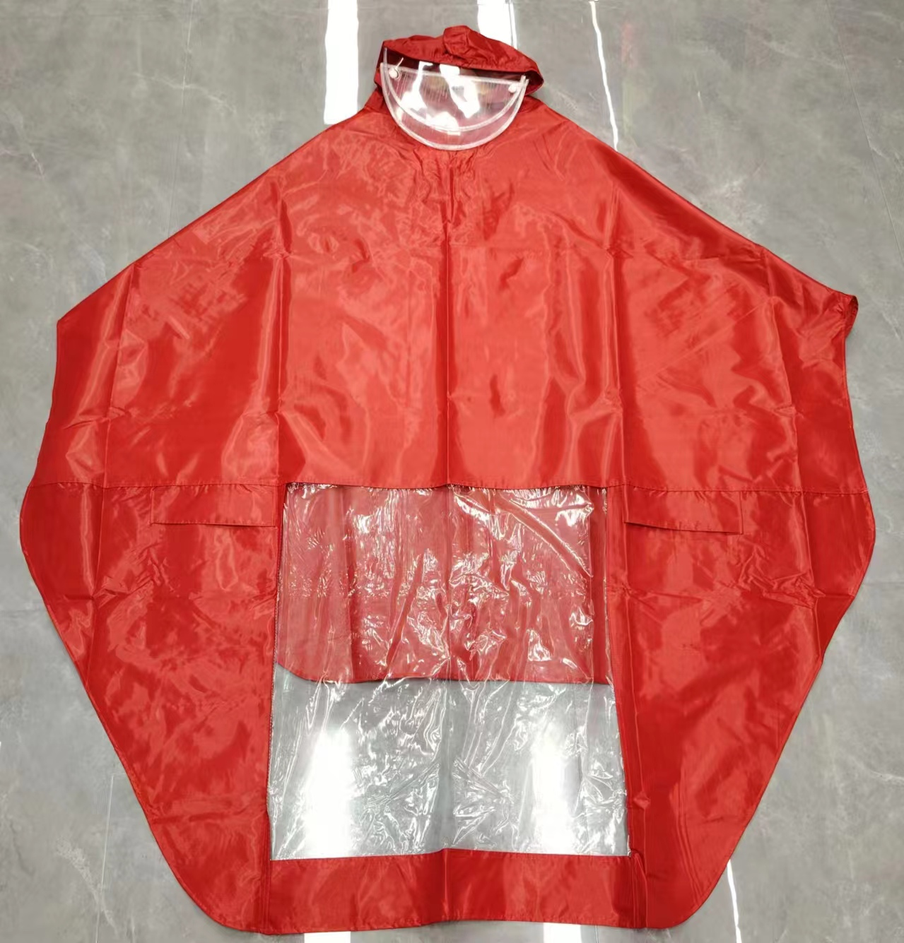 多色男款女款户外运动电动车雨披单人电车雨披双帽檐