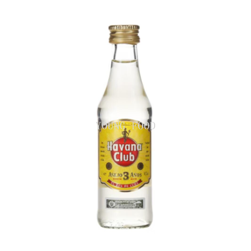 ¡Paquete de correo! Cuba importó habana 3 años ron 50ml réplica importó vino extranjero pequeño vino edición botella de vidrio
