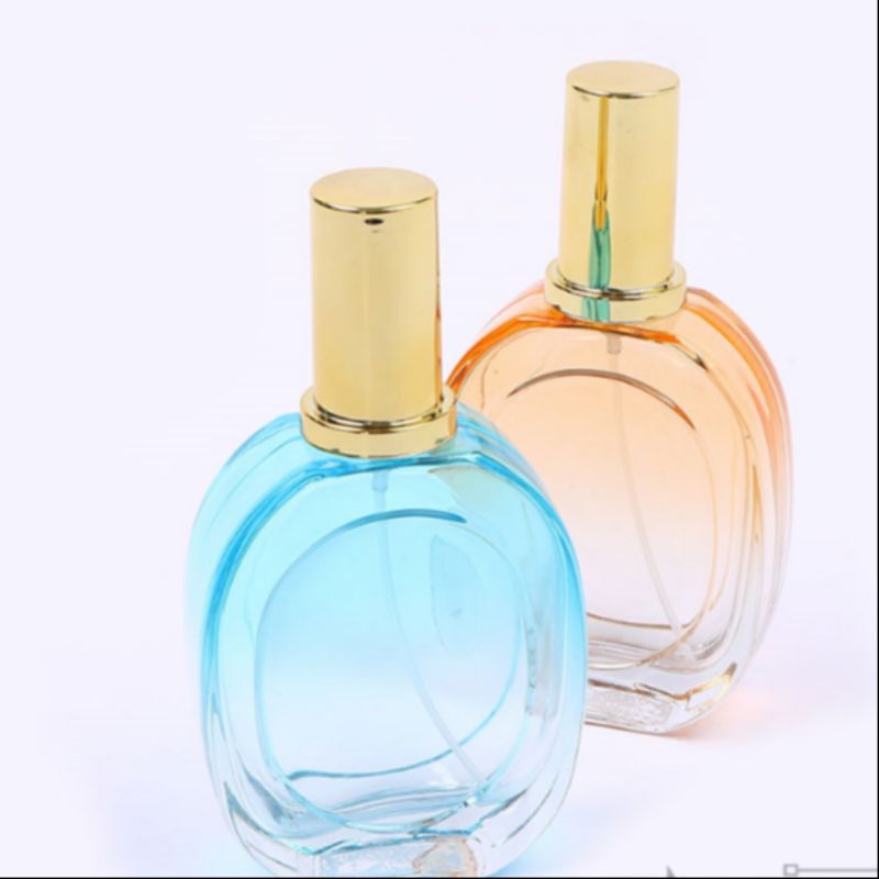 透明玻璃香水分装瓶便携喷雾瓶化妆品小空瓶子按压细雾喷瓶蓝色01