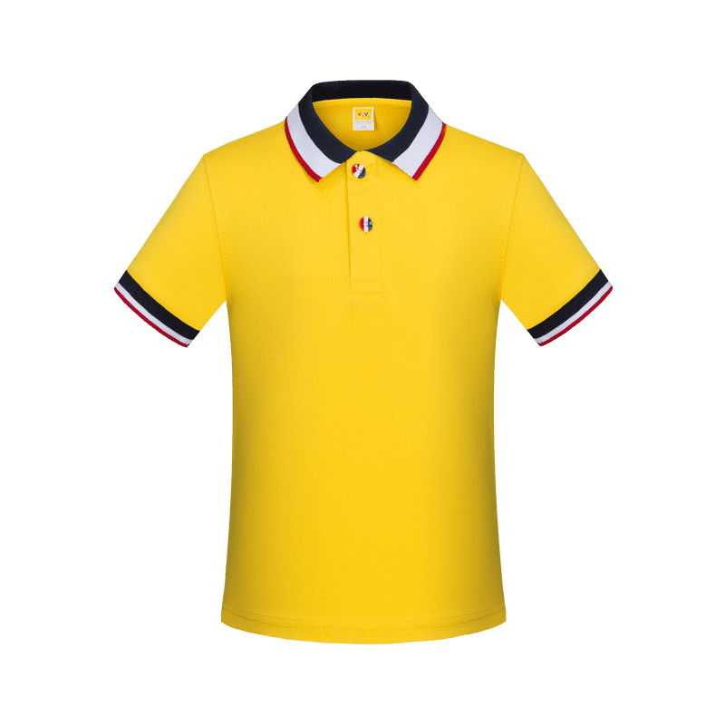 Cross-Border Children's Color-Striped New Short-Sleeved Collared Polo Shirts For Both Men And Women, Fashionable And Casual Polo Shirts For Both Men And Women, Simple And Comfortable Short-Sleeved Trendy Polo Shirts undefined