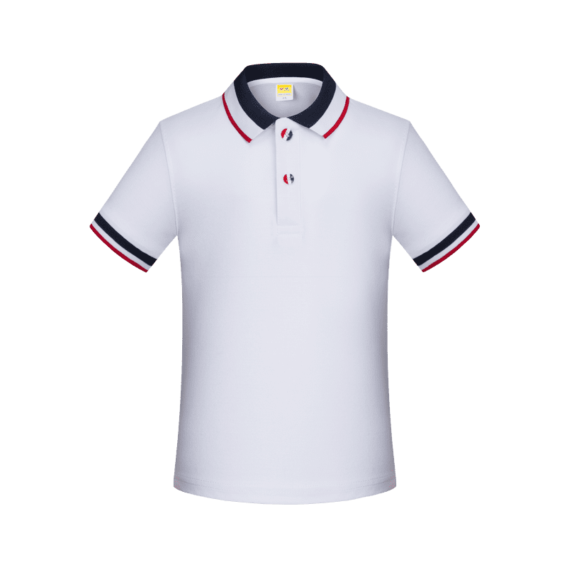 Cross-Border Children's Color-Striped New Short-Sleeved Collared Polo Shirts For Both Men And Women, Fashionable And Casual Polo Shirts For Both Men And Women, Simple And Comfortable Short-Sleeved Trendy Polo Shirts undefined