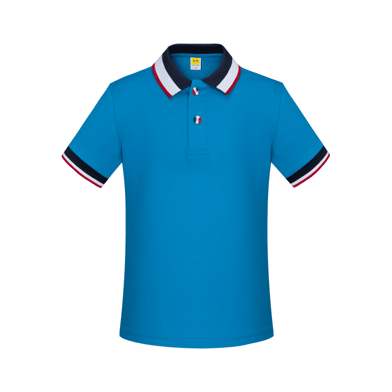 Cross-Border Children's Color-Striped New Short-Sleeved Collared Polo Shirts For Both Men And Women, Fashionable And Casual Polo Shirts For Both Men And Women, Simple And Comfortable Short-Sleeved Trendy Polo Shirts undefined