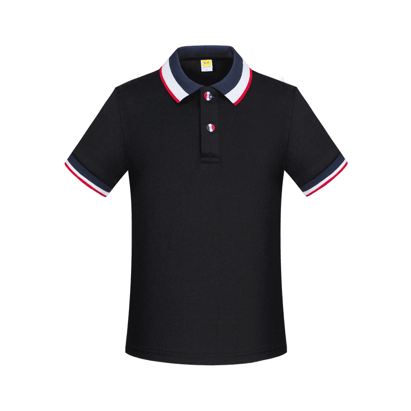 Cross-Border Children's Color-Striped New Short-Sleeved Collared Polo Shirts For Both Men And Women, Fashionable And Casual Polo Shirts For Both Men And Women, Simple And Comfortable Short-Sleeved Trendy Polo Shirts undefined