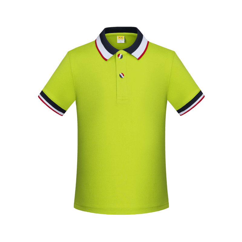 Cross-Border Children's Color-Striped New Short-Sleeved Collared Polo Shirts For Both Men And Women, Fashionable And Casual Polo Shirts For Both Men And Women, Simple And Comfortable Short-Sleeved Trendy Polo Shirts undefined