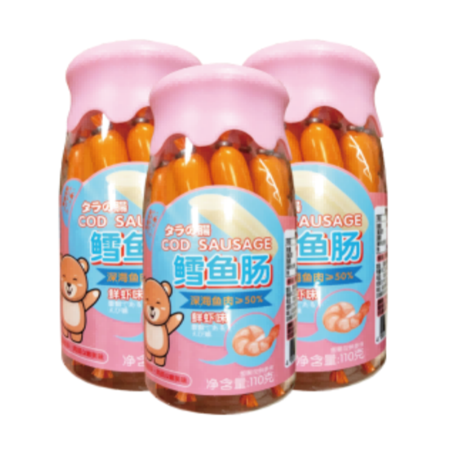 包邮！深海鳕鱼肠110g洋什铺LAMAISON CADORET宝宝休闲零食鱼肉