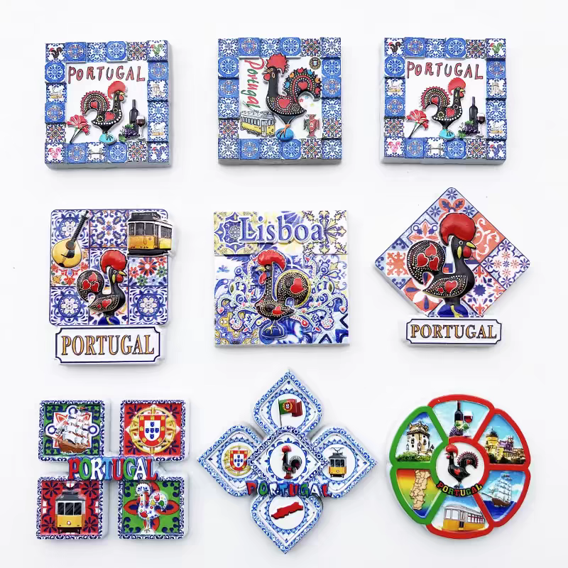 欧洲葡萄牙创意性旅游纪念装饰工艺品磁铁冰箱贴人文3D打印树脂冰箱贴详情图17