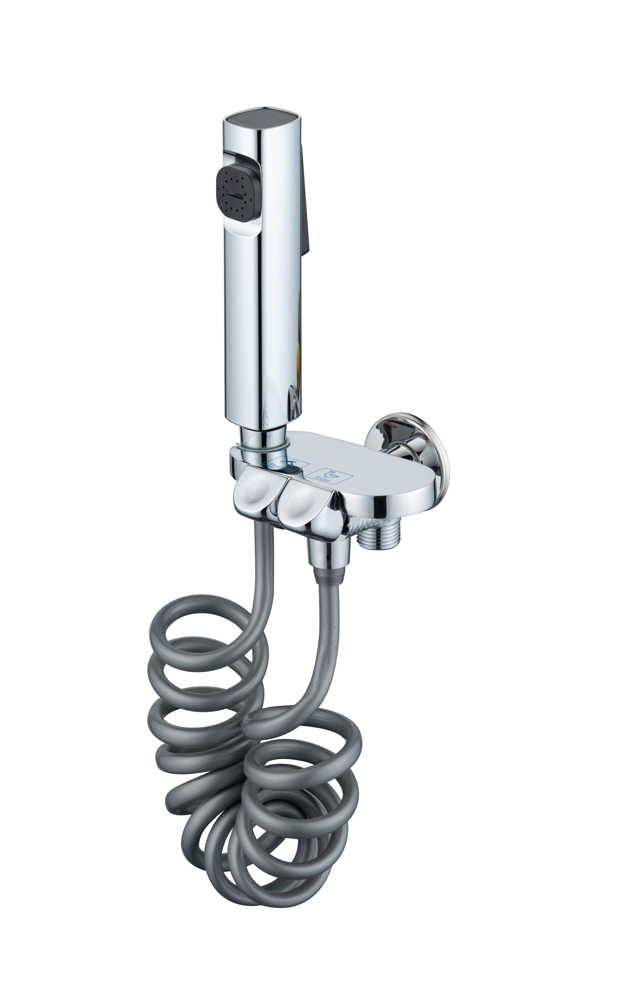 Toilet companion flushing spray gun