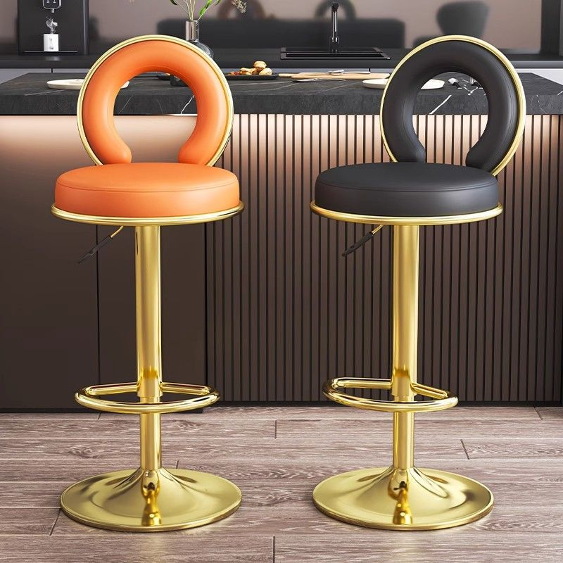 Bar stools 2025 new model home high stools, adjustable stools, rotating bar stools, front desk high stools, high backrest chairs
