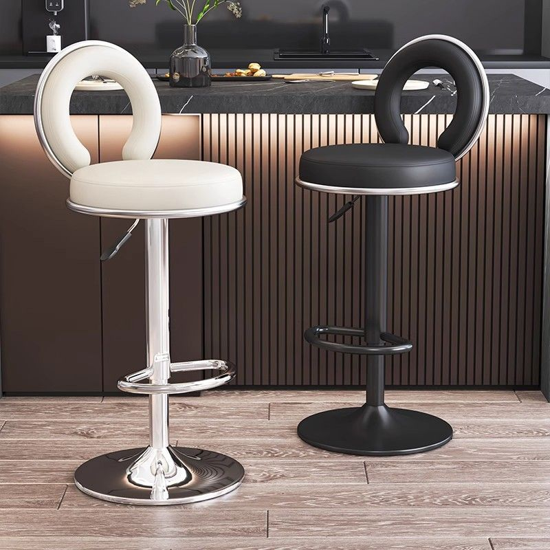 Bar stools 2025 new model home high stools, adjustable stools, rotating bar stools, front desk high stools, high backrest chairs details Picture