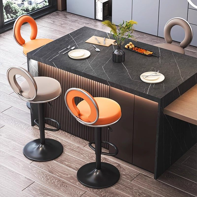 Bar stools 2025 new model home high stools, adjustable stools, rotating bar stools, front desk high stools, high backrest chairs Application Scenario