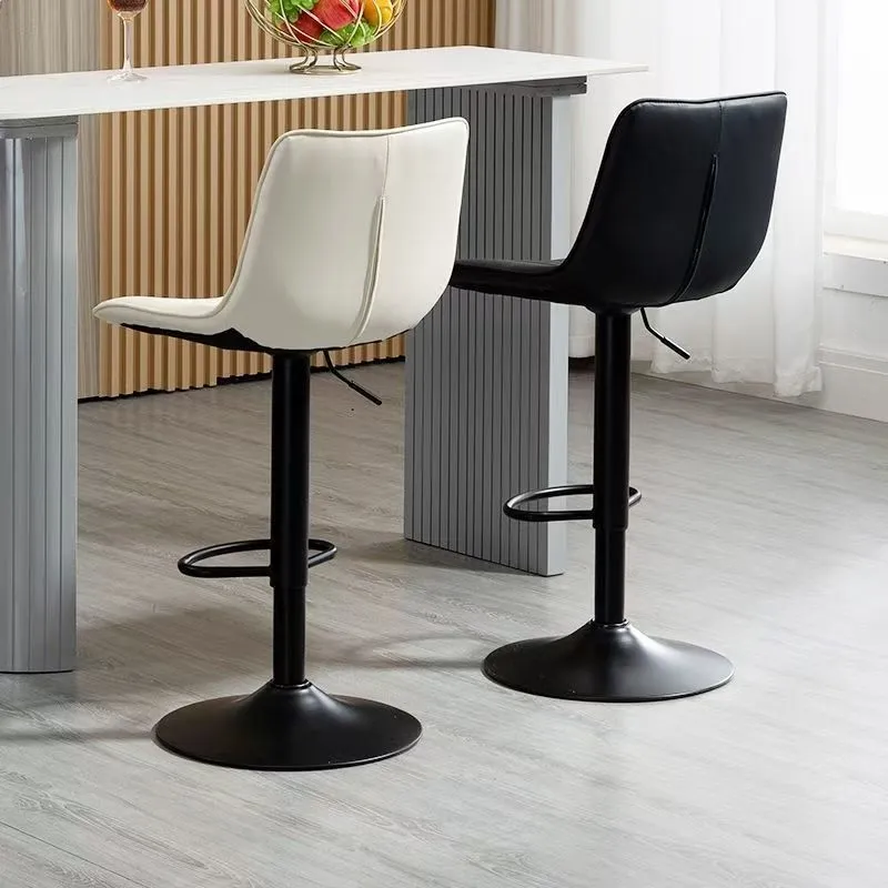 Bar stools, modern and simple high stools, home light luxury bar stools, bar lift stools, cash register chairs, high bar stools details Picture