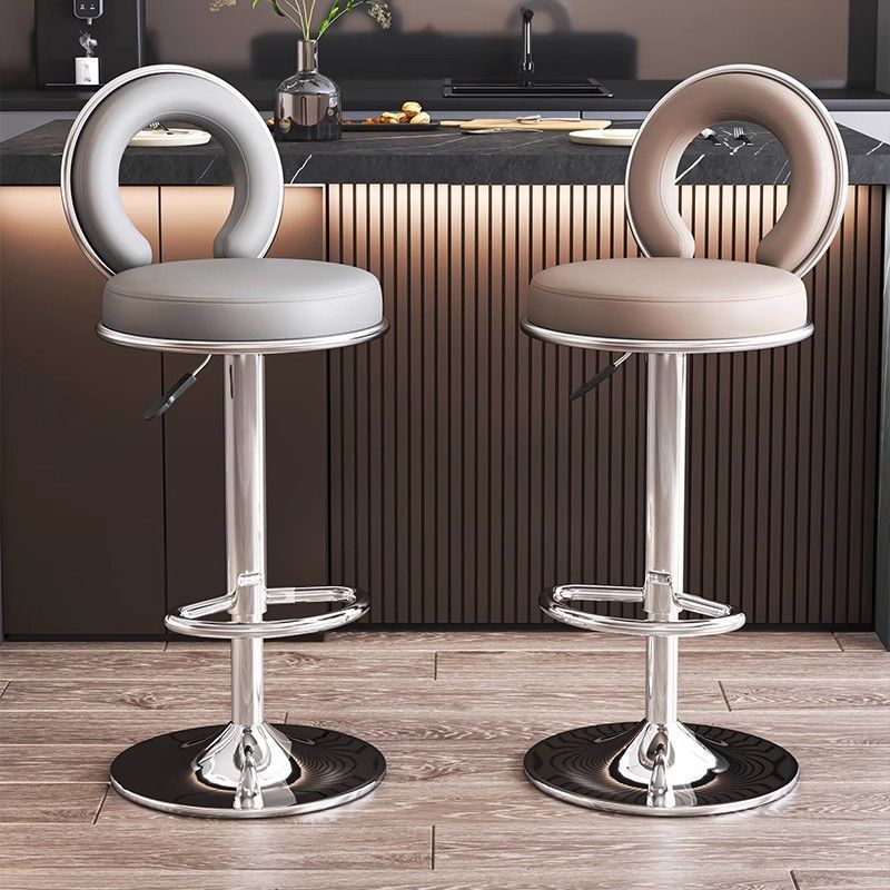 Bar stools 2025 new model home high stools, adjustable stools, rotating bar stools, front desk high stools, high backrest chairs Specification image