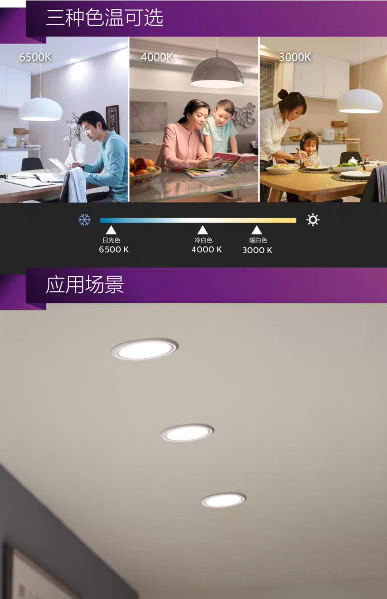 Philips LED bulb small column lamp E27 screw socket 7.5W Ultra-bright lighting energy-saving bulb detail image 3