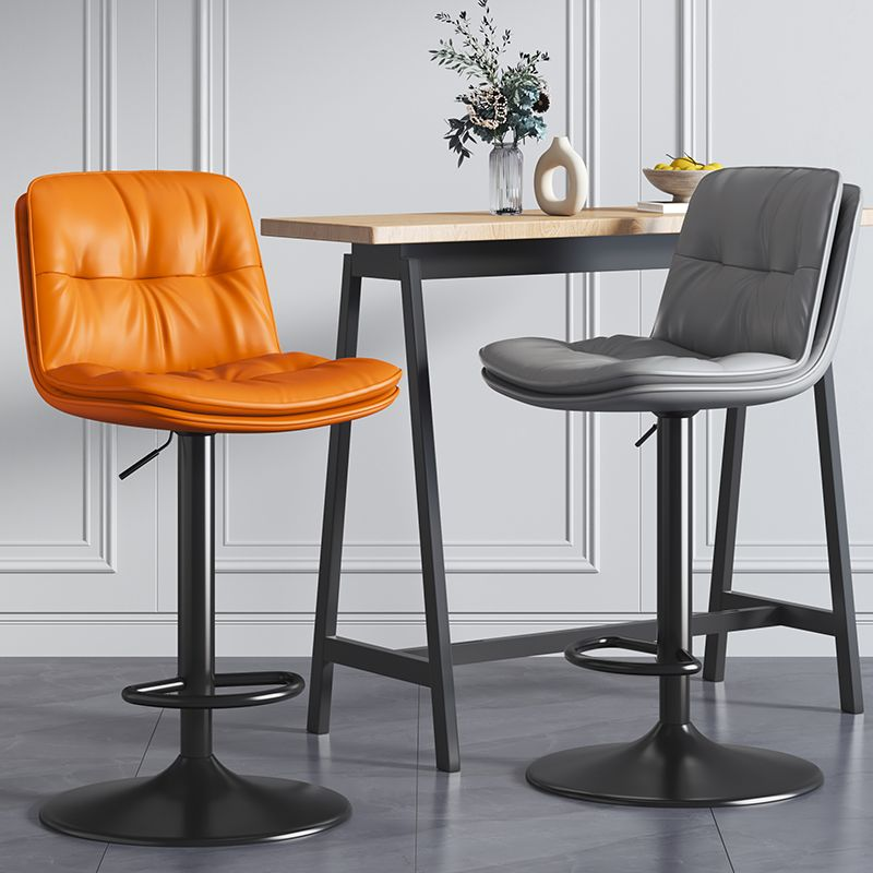 Nordic bar stools, modern and simple backrest, light luxury bar chairs, height-adjustable and rotatable cash register high stools Specification image