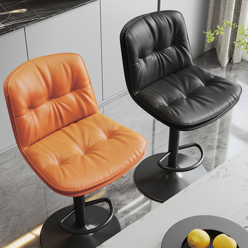 Nordic bar stools, modern and simple backrest, light luxury bar chairs, height-adjustable and rotatable cash register high stools Application Scenario