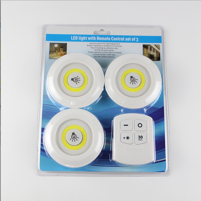 COB remote control sensor pat light, bedside milk feeding light, bedroom wardrobe cabinet light, touch night light