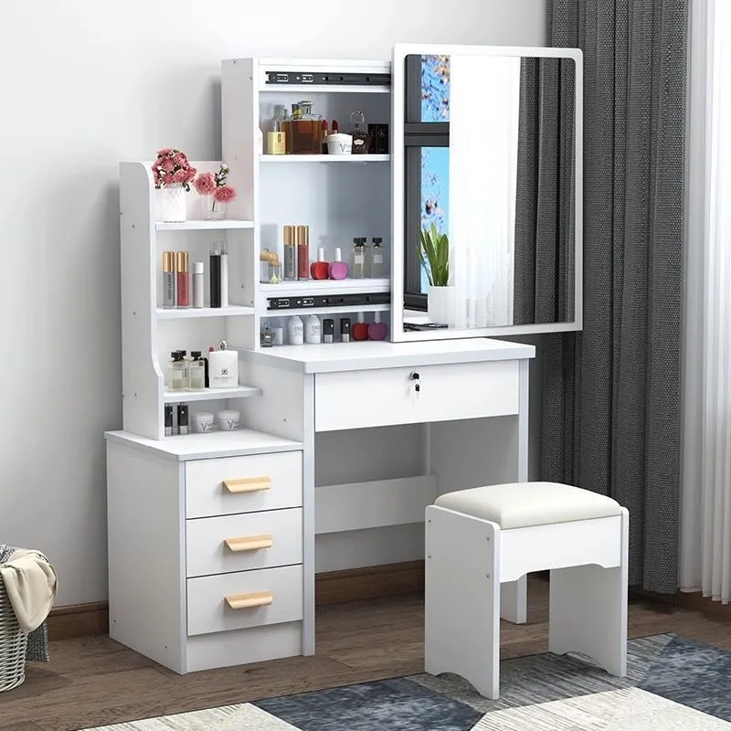 Influencers tocador dormitorio mini pequeño apartamento simple moderno simple mesa de maquillaje económico multifuncional mesa de maquillaje