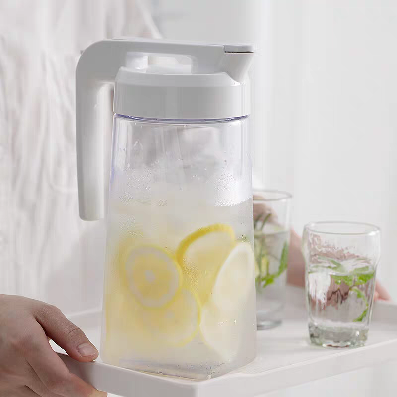 2355-2000ml cold water kettle, household water kettle, high-temperature resistant plastic sealed tea kettle, tea and juice kettle, large capacity details Picture