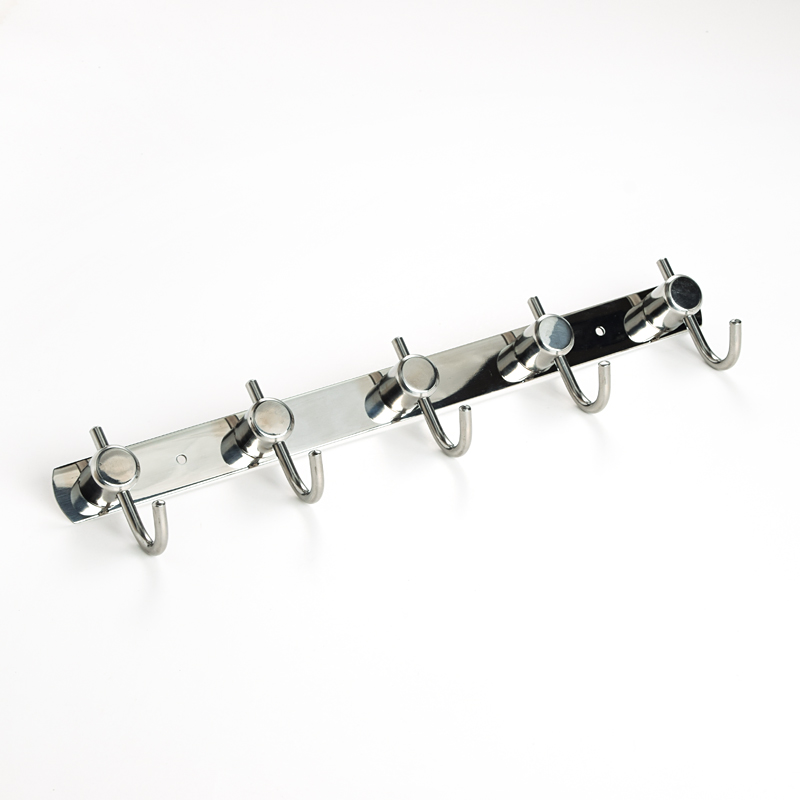 304 stainless steel hook, row hook, no need for drilling, door rear coat hook, bathroom coat hook, bathroom wall hanging, towel hanging details Picture