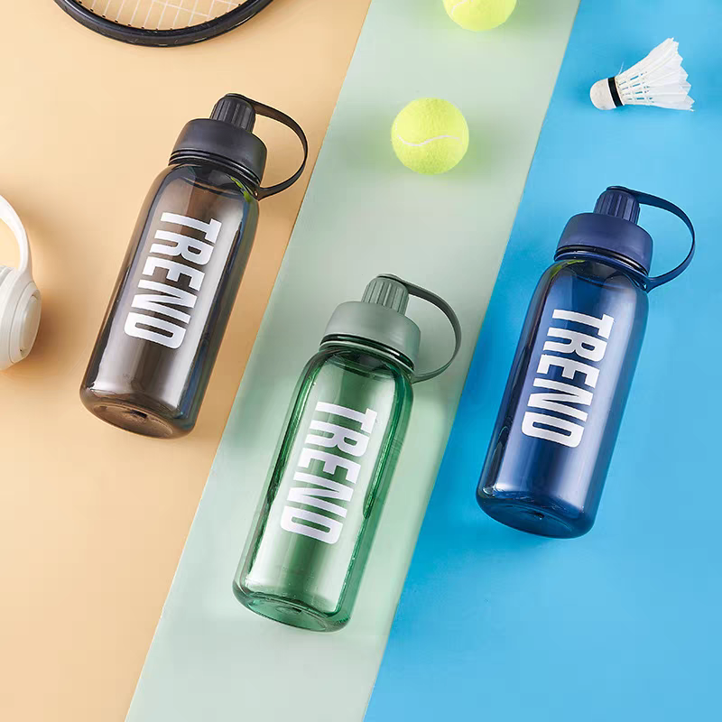 716 Student water cup, large-capacity plastic cup, fitness and exercise water bottle, portable water bottle, simple and portable cup, 1400ml details Picture