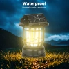 The solar-powered portable camping lamp can be charged by solar energy details Picture