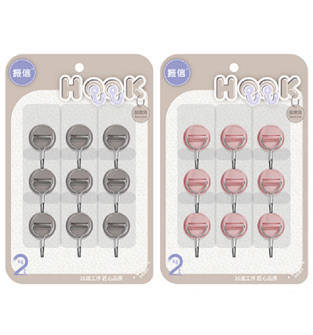 Factory direct sales of MF8-1310 stainless steel adhesive hooks, plastic hooks without drilling, adhesive hooks and hook stickers pic 1