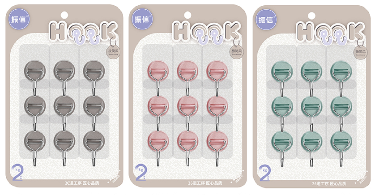 Factory direct sales of MF8-1310 stainless steel adhesive hooks, plastic hooks without drilling, adhesive hooks and hook stickers
