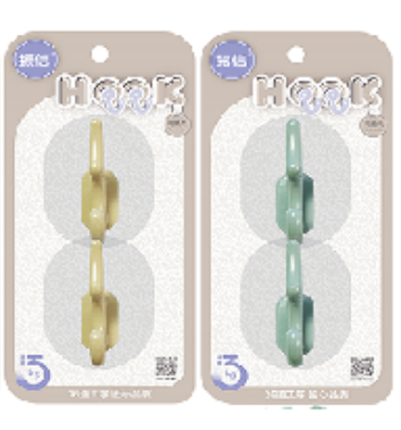 Factory direct sales MF8-532 adhesive hook, plastic hook without drilling, adhesive hook, hook sticker Specification image