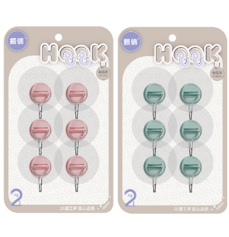 Factory direct sales of MF8-1309 stainless steel adhesive hooks, plastic hooks without drilling, adhesive hooks and hook stickers Specification image