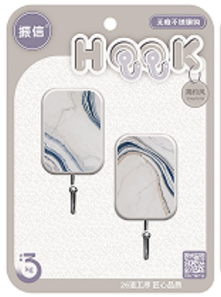Factory direct sales MF8-528 adhesive hook, plastic hook without drilling, adhesive hook, hook sticker pic 1