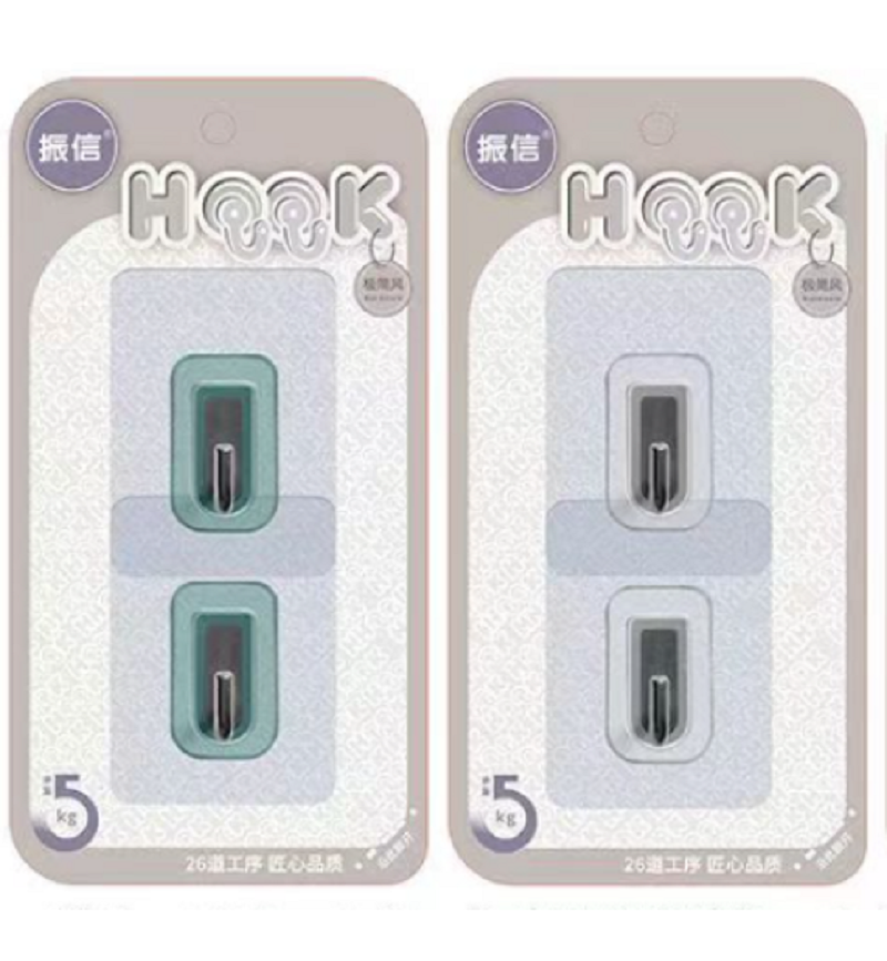Factory direct sales of MF8-1307 stainless steel adhesive hook, plastic hook without drilling, adhesive hook, hook sticker details Picture