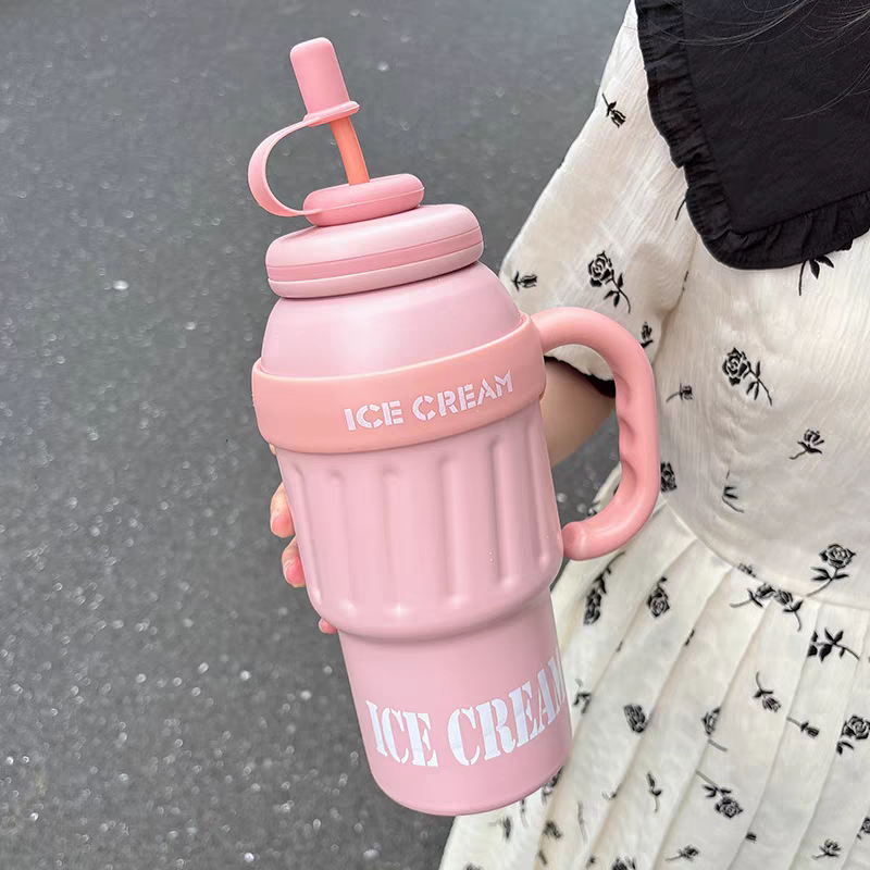 4106 Insulated cup for women, new large-capacity 304 stainless steel water cup for men, Giant tube cup Specification image