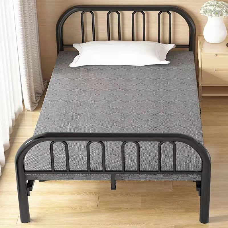 Reinforced folding bed, wooden board bed, midday rest bed, rental room, simple bed sheet, double iron bed, household adult economy type Application Scenario