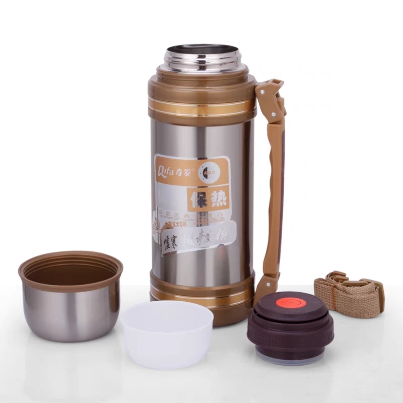 5105-304 stainless steel hot water kettle, large car cup, household thermos, large capacity 2-liter insulated kettle, portable for outdoor travel