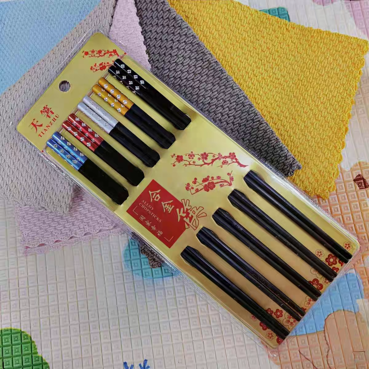 2215 Exclusive Chopsticks for Individual use logo, household tableware, dedicated chopsticks for individual use, creative anti-slip personalized tableware 10 pairs