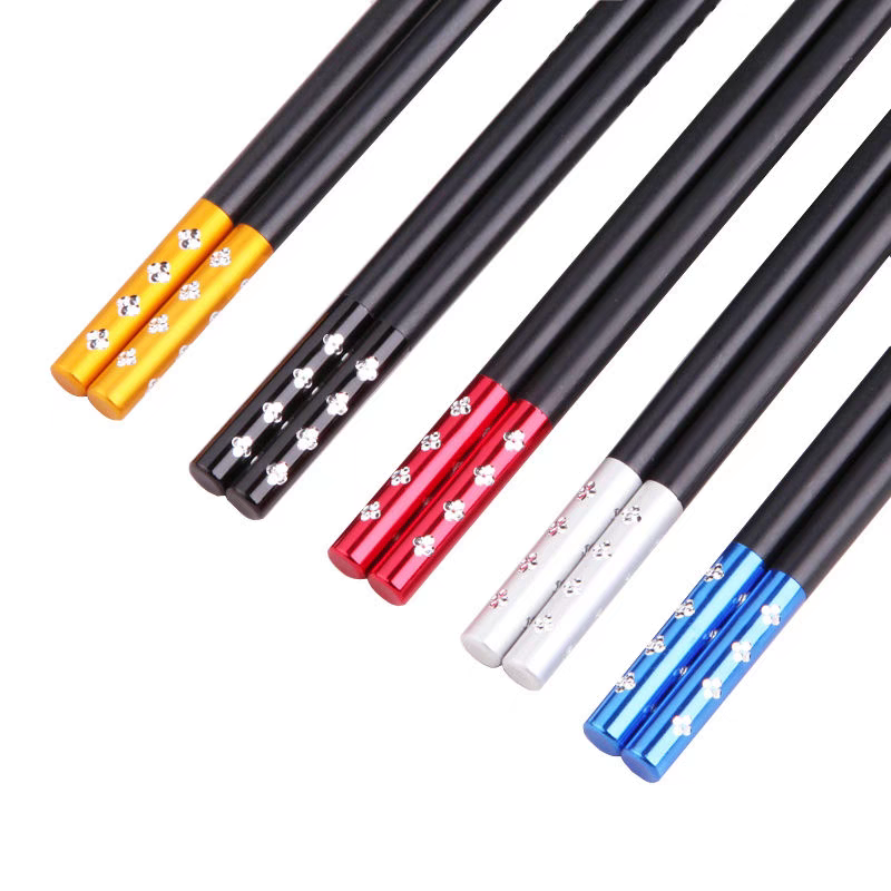 2215 Exclusive Chopsticks for Individual use logo, household tableware, dedicated chopsticks for individual use, creative anti-slip personalized tableware 10 pairs detail image 2