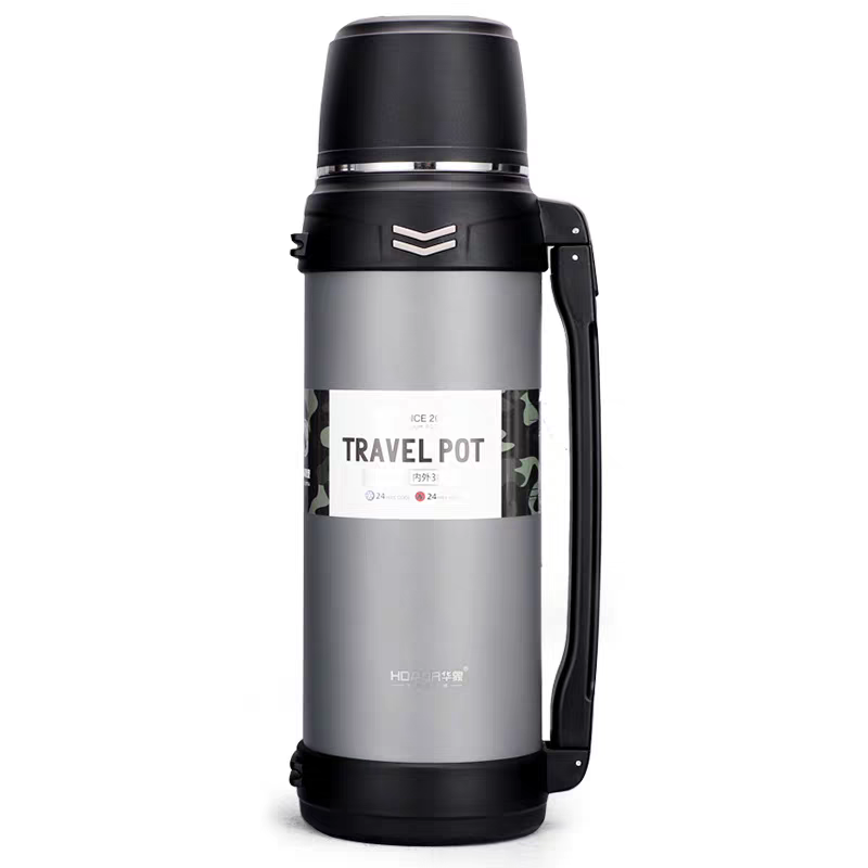 301 Portable insulated water bottle, large capacity outdoor travel water bottle, car sports insulated cup, 304 stainless steel thermos for household use detail image 4