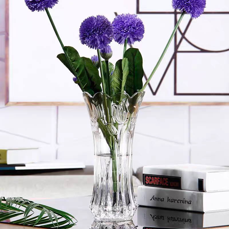 25. Thickened glass vase, transparent living room decoration, hydroponic vase, lucky bamboo, lily, dried flower, ceramic vase Specification image