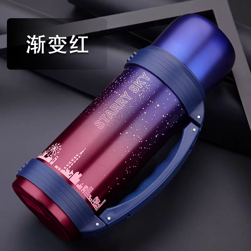 508 Outdoor Travel Super Large Capacity Insulated Cup for Students, Women and Men, 1200ml Stainless steel Portable sports car water bottle detail image 3