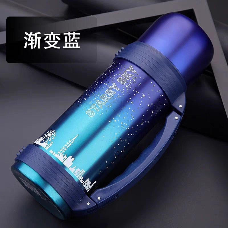 508 Outdoor Travel Super Large Capacity Insulated Cup for Students, Women and Men, 1200ml Stainless steel Portable sports car water bottle details Picture