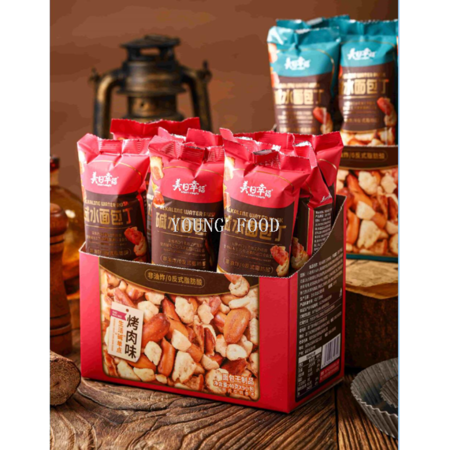 包邮！大迪帕斯塔休闲零食下酒菜糕点小包装碱水面包干面包丁360g