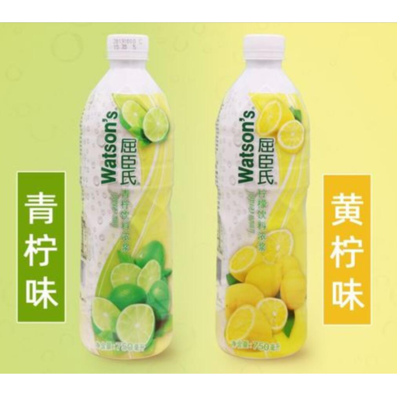 包邮！洋什铺FONTENOCE鸡尾酒调酒浓缩糖浆屈臣氏青柠汁750ml