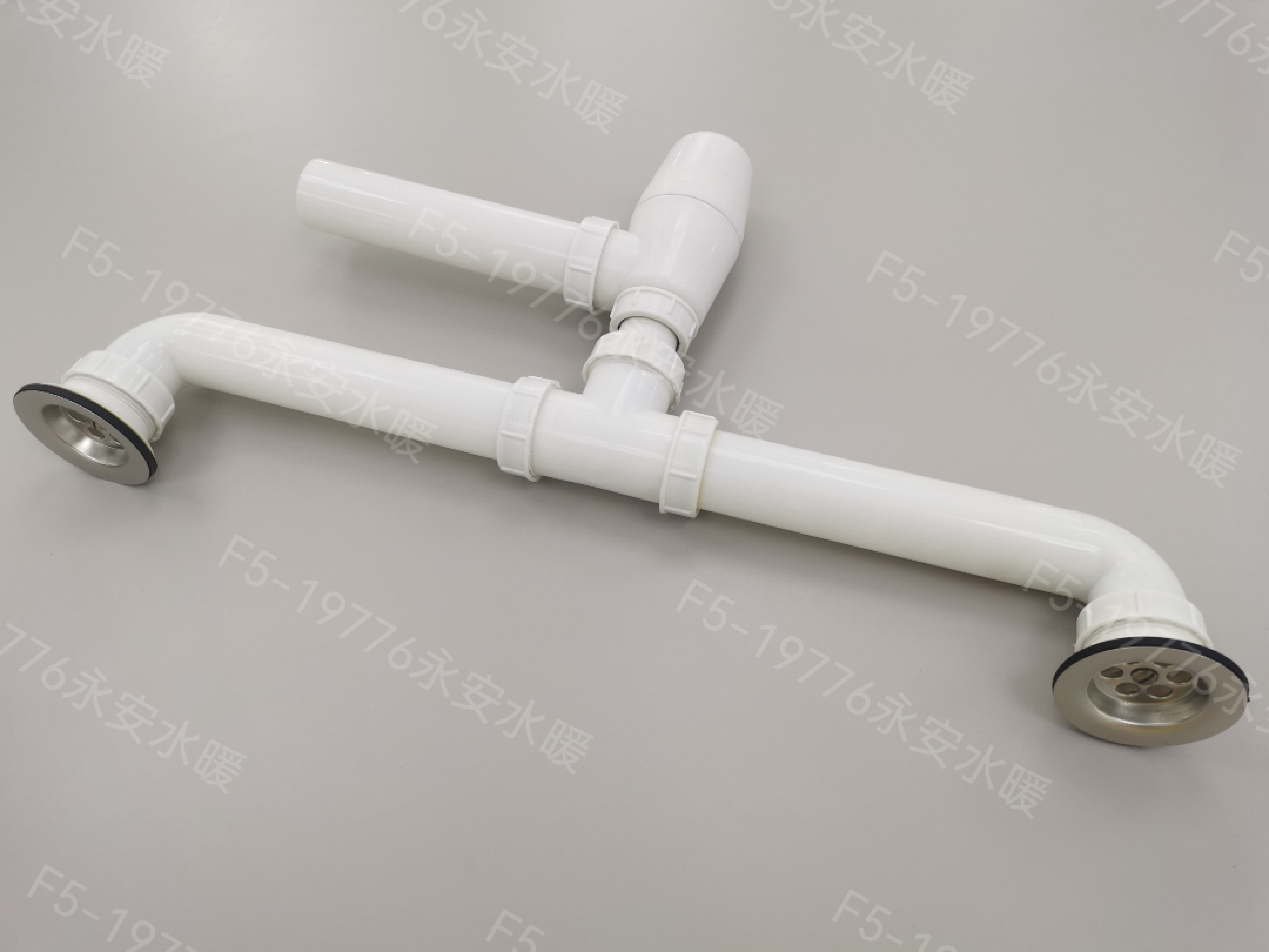 YA3003双头脸盆下水套装