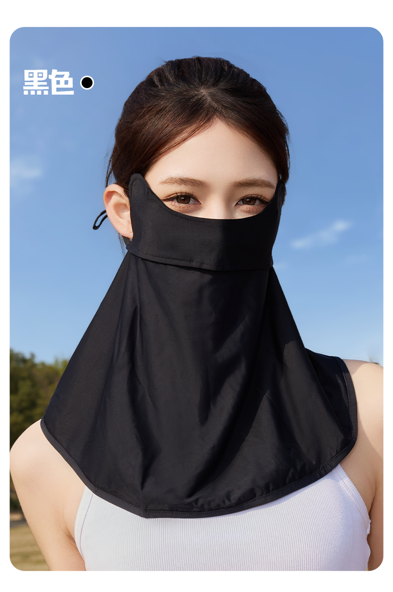 夏季冰丝防晒面罩女立体护颈一体口罩遮全脸基尼骑行开车遮阳面纱详情14