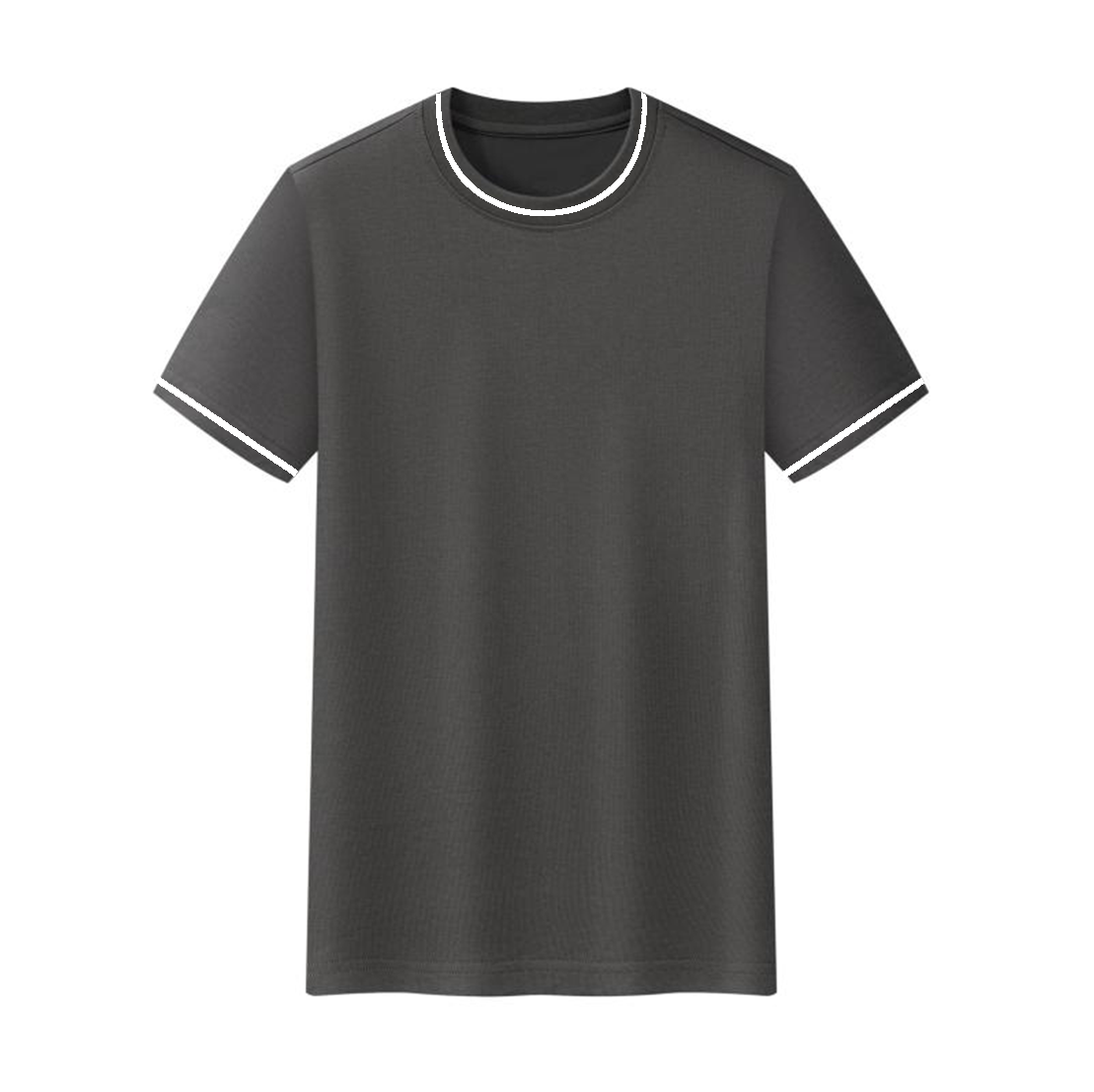 Cross-border color-blocked threaded collar round neck T-shirt custom new short-sleeved T-shirt for both men and women, fashionable and casual T-shirt for both men and women, simple and comfortable short-sleeved trendy T-shirt detail image 13