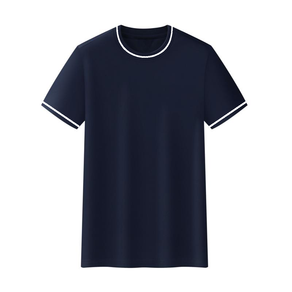 Cross-border color-blocked threaded collar round neck T-shirt custom new short-sleeved T-shirt for both men and women, fashionable and casual T-shirt for both men and women, simple and comfortable short-sleeved trendy T-shirt detail image 11