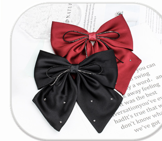 大号网红蝴蝶结发夹精致发夹 头饰可爱饰品发饰安全无伤发质轻便易戴详情图2