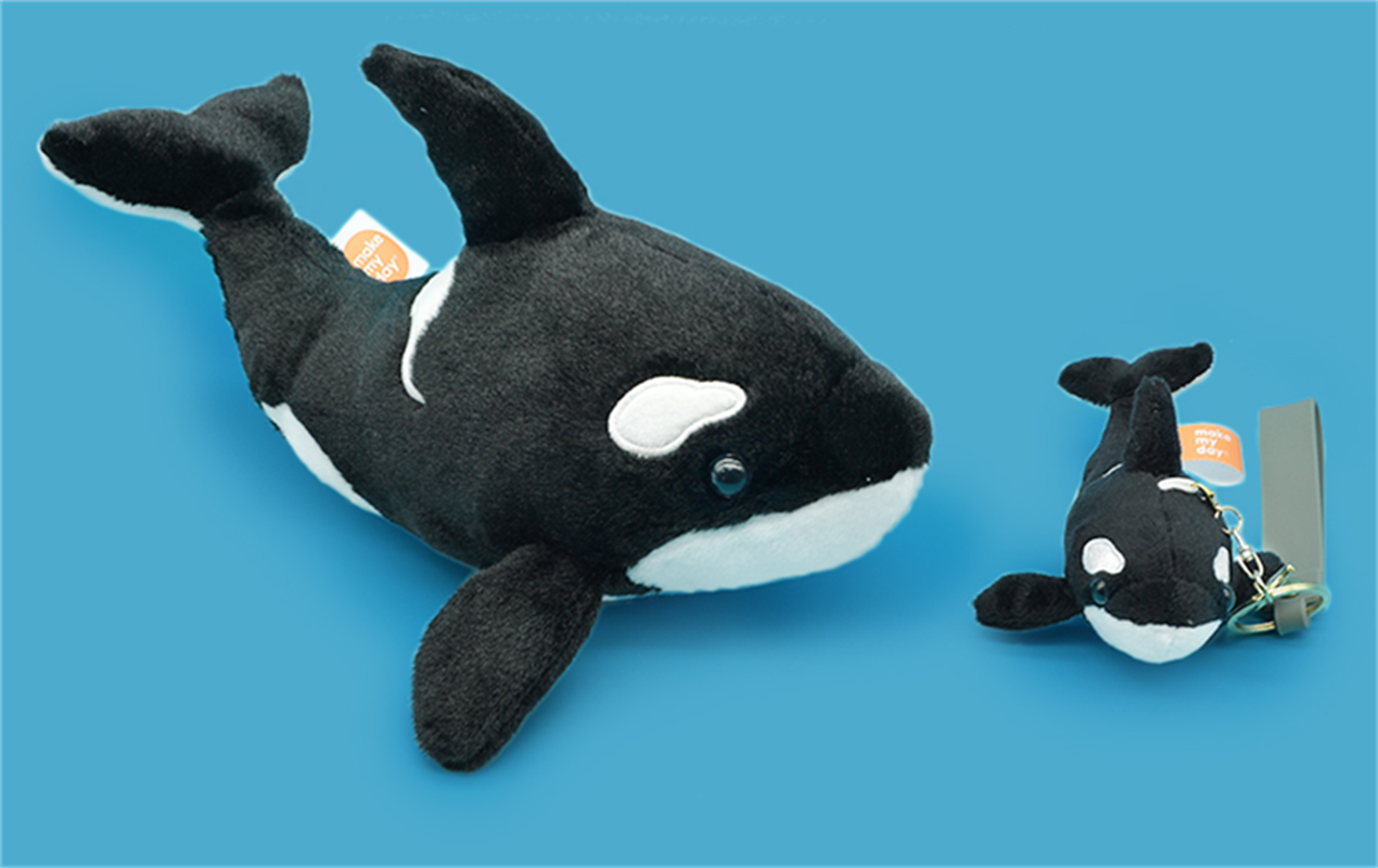 Toy plush toy factory direct delivery of figurines, toys, orca dolls details Picture