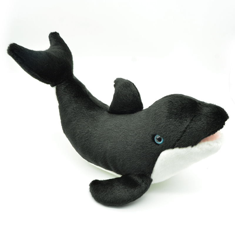 Black finless porpoise (mouse-opening style) Plush toy, plush toy, factory direct release, internet-famous toy details Picture